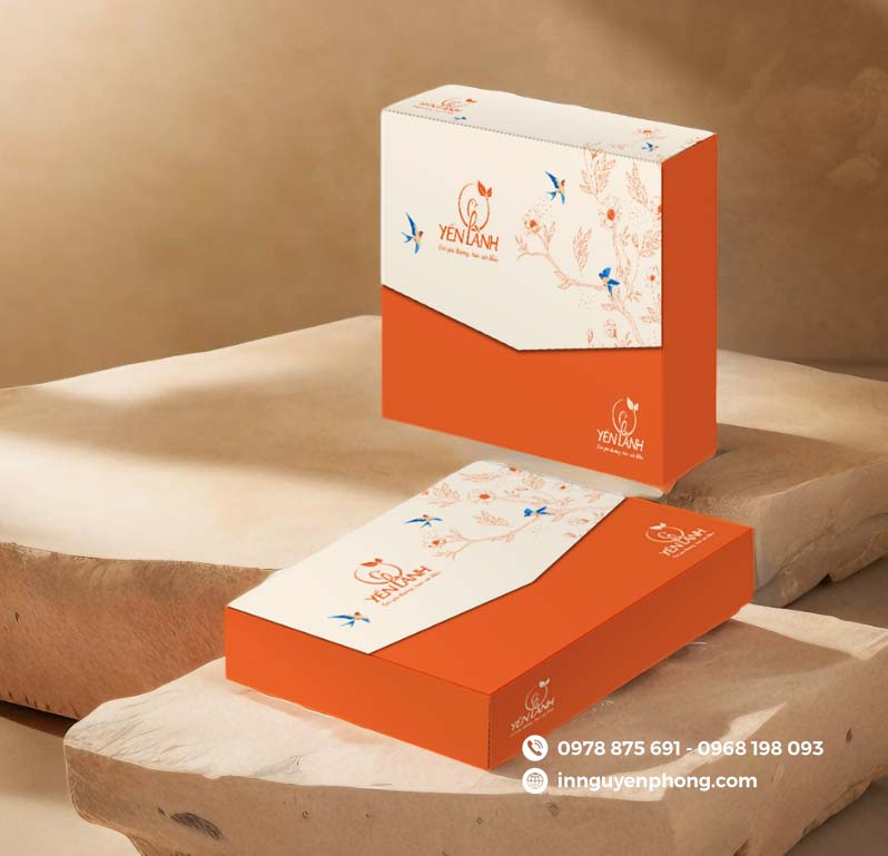 Mẫu hộp giấy đựng yến